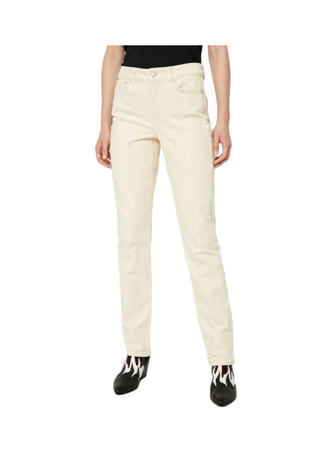 Basic Straight Jeans White