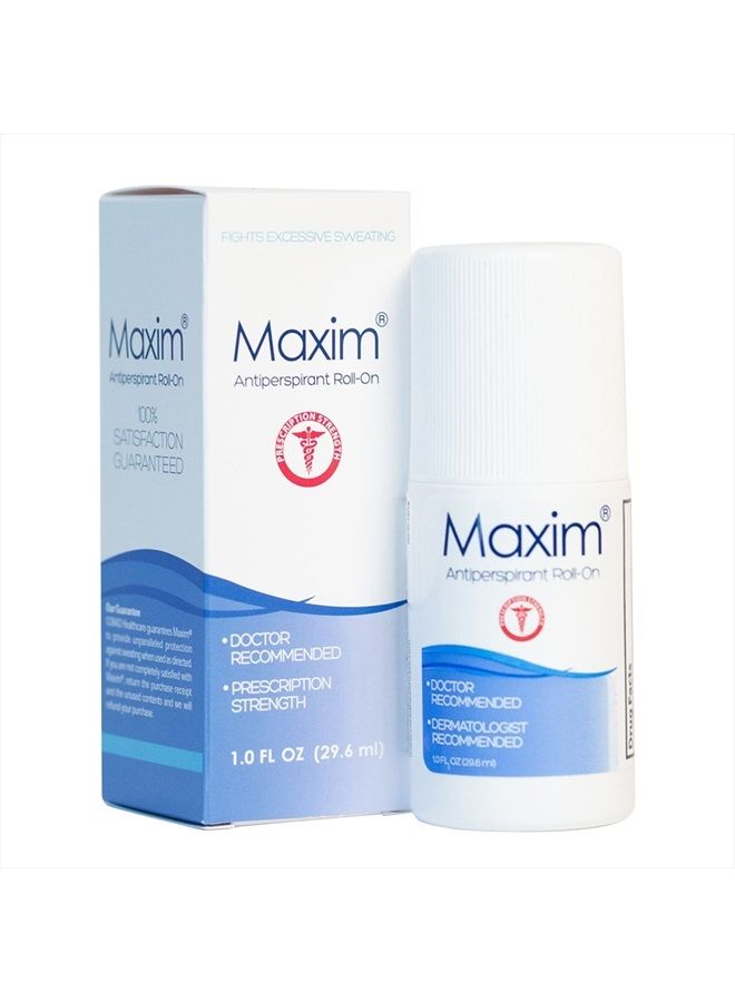 Maxim® Clinical Strength Antiperspirant for hyperhidrosis Excessive Sweating – Reduces Sweat Up to 7-days Per Use – Antiperspirant for Men and Women Certain to Keep you Dri!