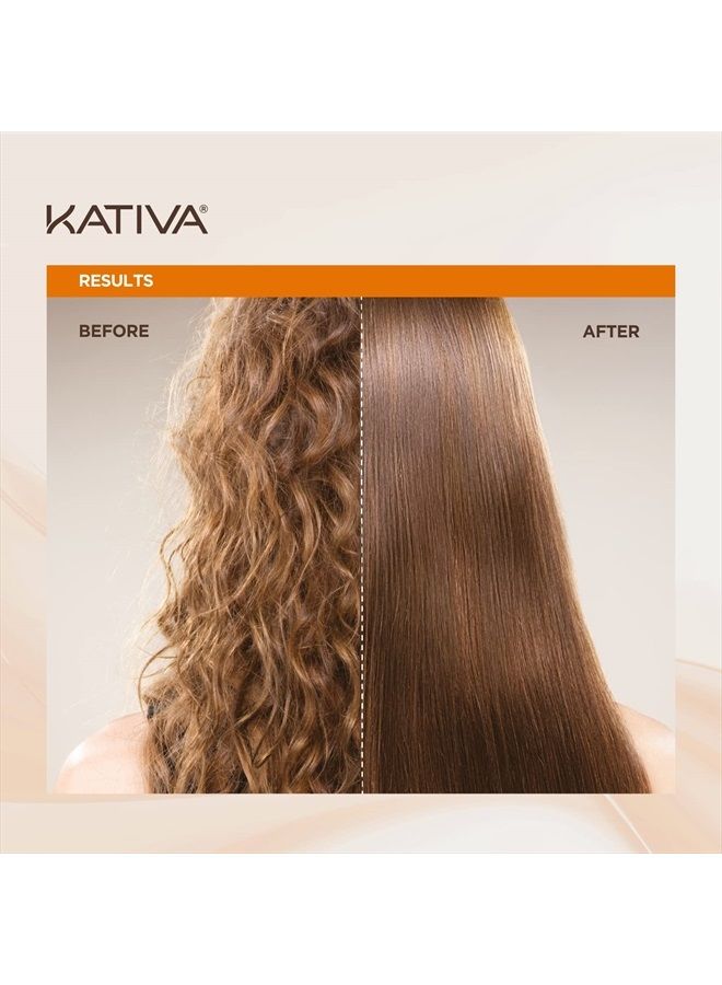 Brazilian Straightening Kit, 12 Weeks of Home Use Professional Straightening, with Organic Argan Oil, Shea Butter, Keratin & Amino Acids, for Straighter, Softer and Shinier Hair, All Hair Types