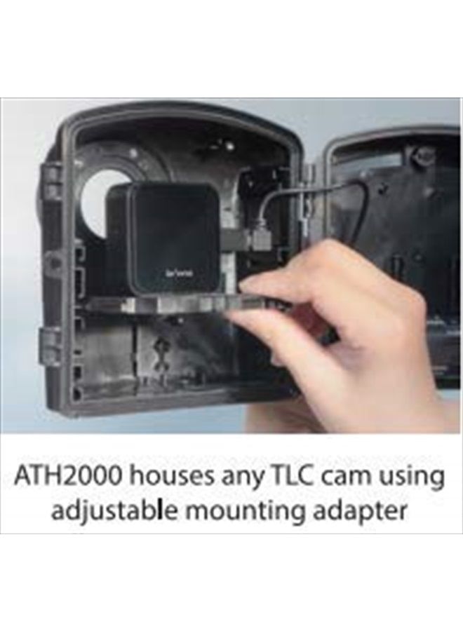 ATH2000 IPX5 Weatherproof Housing Camera Case with Extra Battery Supply for Long-Term Projects and Outdoor Use - Compatible with TLC2020, TLC2000, TLC200, TLC200 Pro, TLC120, TLC130