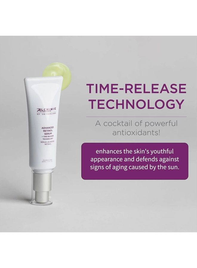 Advanced Retinol Serum with Time Release Technology | Reduces the Appearance of Fine Lines, Wrinkles & Age Spots | 1oz