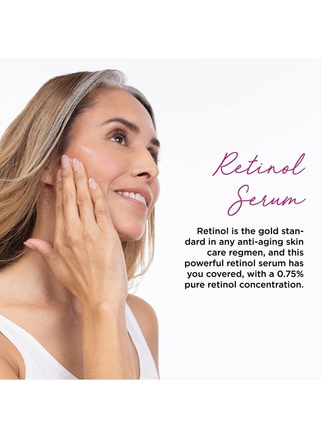 Advanced Retinol Serum with Time Release Technology | Reduces the Appearance of Fine Lines, Wrinkles & Age Spots | 1oz