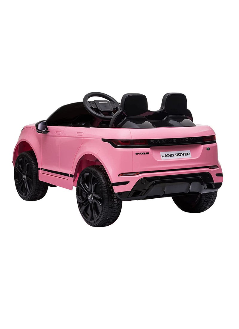 Range Rover Kids Battery Operated Powered Riding Ride on Car LB 199EL M4 12V Ride on Cars with Remote Control Electric Ride on Car Toy for Boys & Girls with LED Lights Music Player Pink