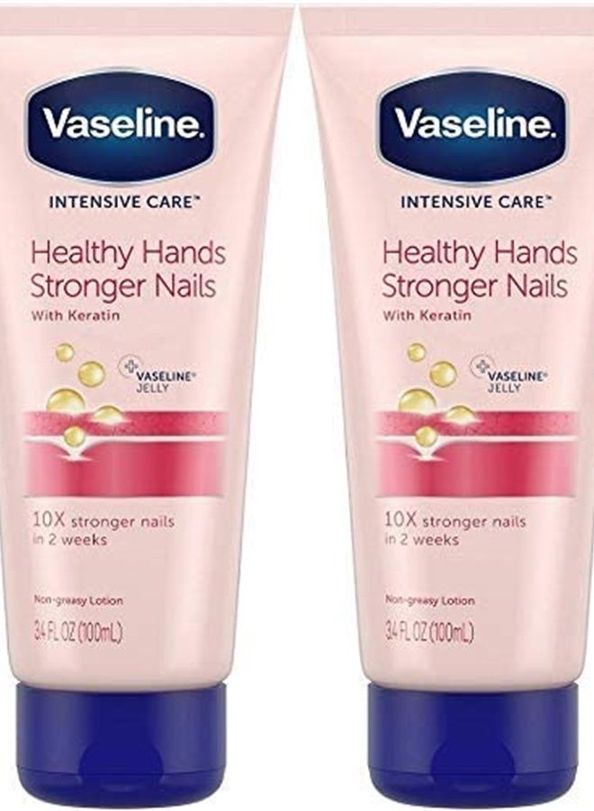 Intensive Care Hand Cream Healthy Hands & Stronger Nails 3.4 Ounce - 2 Pack