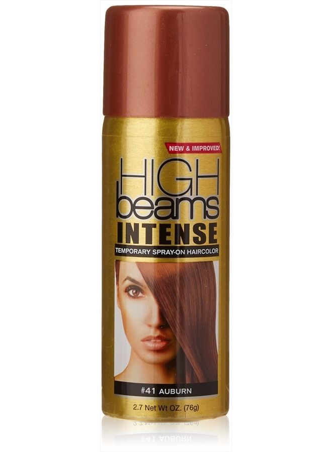 High Beams Intense Spray-On Hair Color -Auburn - 2.7 Oz - Add Temporary Color Highlight to Your Hair Instantly - Great for Streaking, Tipping or Frosting - Washes out Easily
