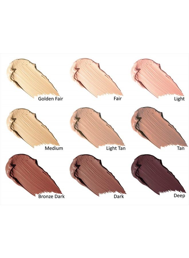 Waterproof Concealer Cream - Full Coverage Color Match Pro Makeup - Used by Hollywood Makeup Artists - Long-Lasting, Matte Finish for Face & Body - Covers Dark Circles, Tattoos, Acne