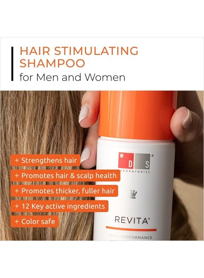 Revita Shampoo For Thinning Hair by DS Laboratories - Volumizing and Thickening Shampoo for Men and Women, Shampoo to Support Hair Growth, Hair Strengthening, Sulfate Free, DHT Blocker (7 fl oz) - 2 P