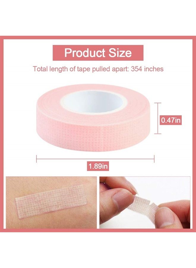 5 Rolls Eyelash Extension, EBANKU Eyelash Tape for Lash Extension Breathable Micropore Fabric Eyelash Extension Tape (0.5 inch x 10 Yards)