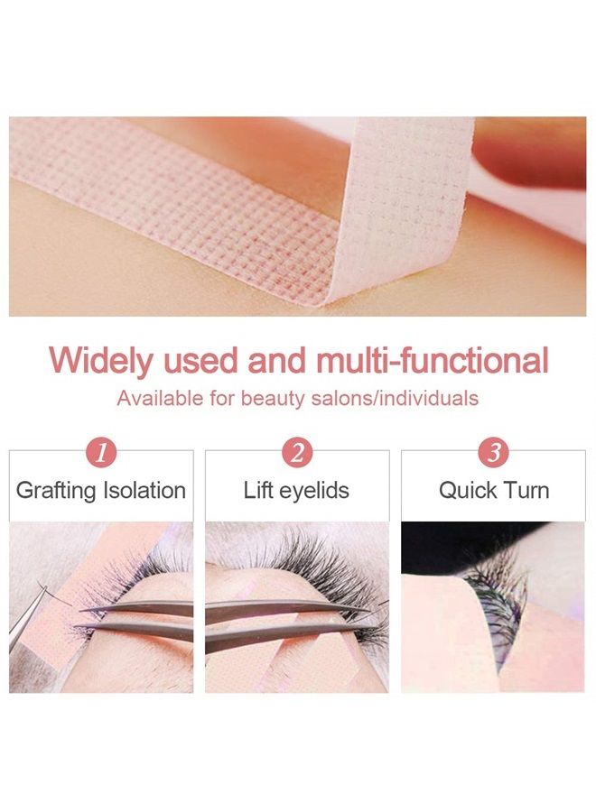 5 Rolls Eyelash Extension, EBANKU Eyelash Tape for Lash Extension Breathable Micropore Fabric Eyelash Extension Tape (0.5 inch x 10 Yards)