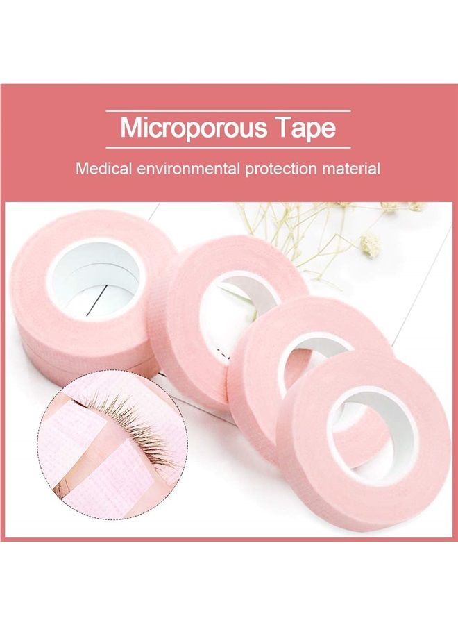 5 Rolls Eyelash Extension, EBANKU Eyelash Tape for Lash Extension Breathable Micropore Fabric Eyelash Extension Tape (0.5 inch x 10 Yards)
