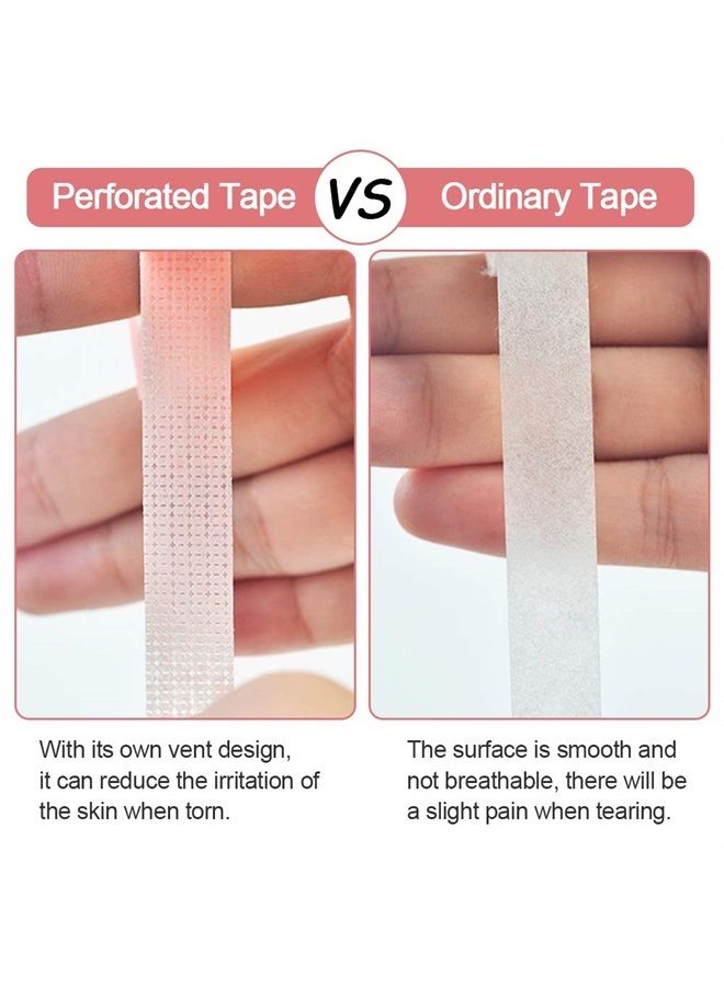 5 Rolls Eyelash Extension, EBANKU Eyelash Tape for Lash Extension Breathable Micropore Fabric Eyelash Extension Tape (0.5 inch x 10 Yards)