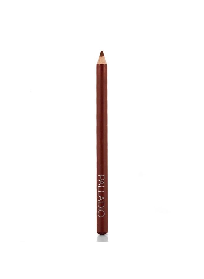 Lip Liner Pencil, Wooden, Firm yet Smooth, Contour and Line with Ease, Perfectly Outlined Lips, Comfortable, Hydrating, Moisturizing, Rich Pigmented Color, Long Lasting, Walnut