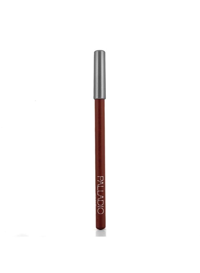 Lip Liner Pencil, Wooden, Firm yet Smooth, Contour and Line with Ease, Perfectly Outlined Lips, Comfortable, Hydrating, Moisturizing, Rich Pigmented Color, Long Lasting, Walnut