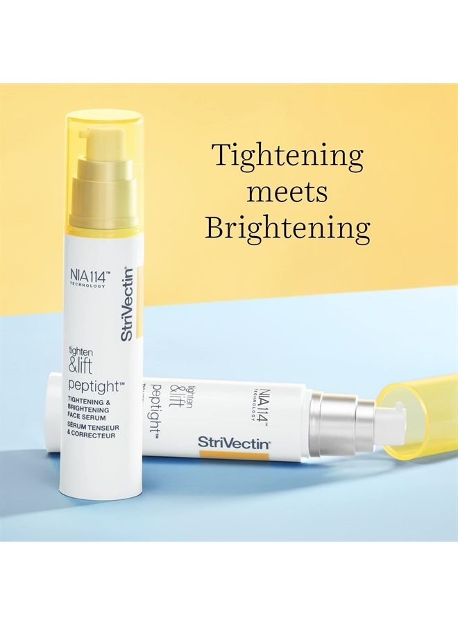 Tighten and Lift Peptight Tightening and Brightening Face Serum with Peptides for Even Skin Tone, 1.7 Fl Oz