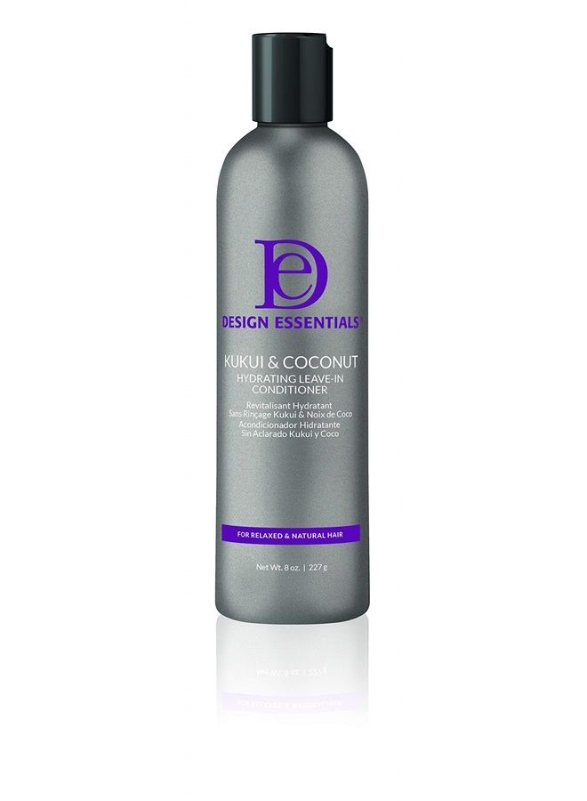 Natural Kukui & Coconut Hydrating Leave-In Conditioner For Relaxed And Natural Hair - 8 Oz