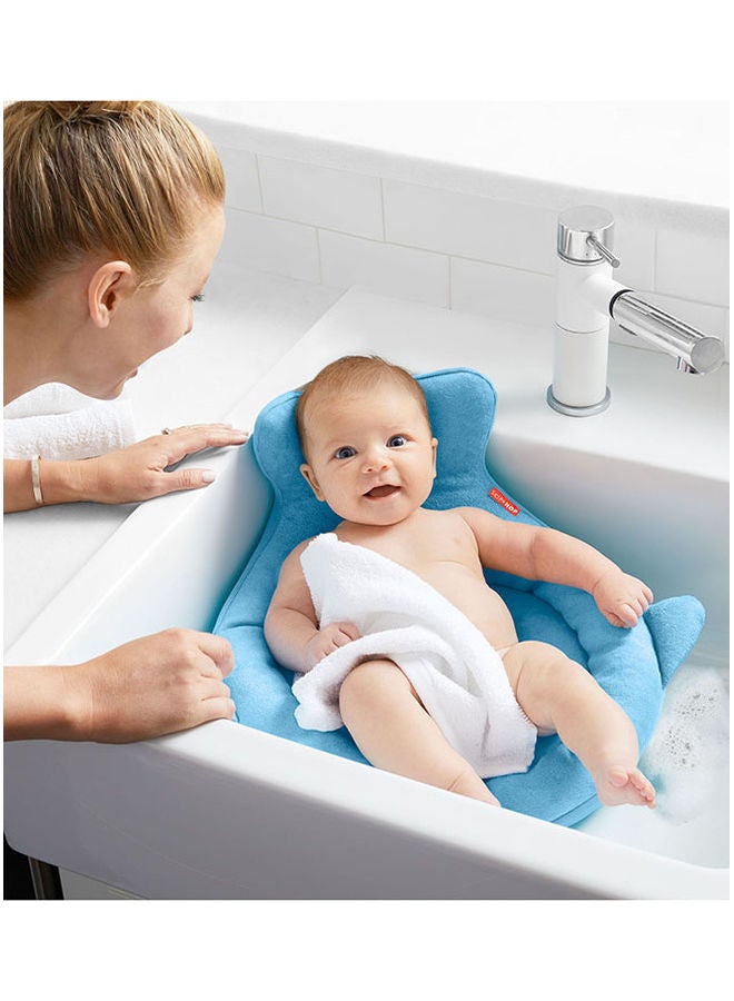 Baby Bath Tub, Newborn Softspot Sink Bather, Moby - Blue