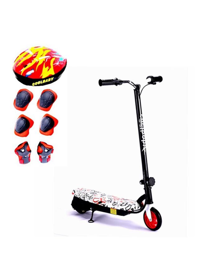 2-Wheel Electric Folding Scooter SAJ-877WT Multicolour