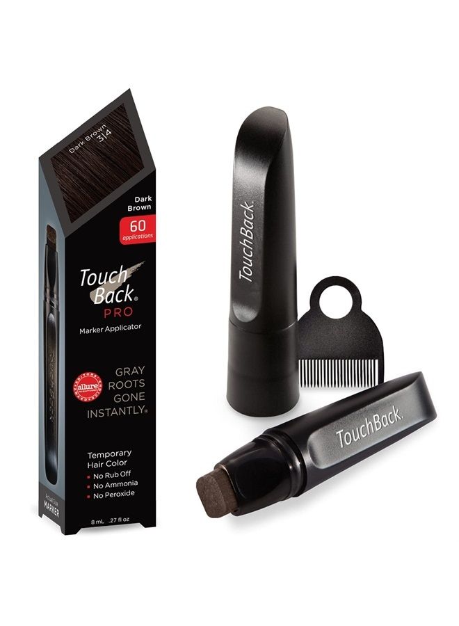 PRO Gray Root Touch Up Marker Applicator - Real Hair Color Dark Brown