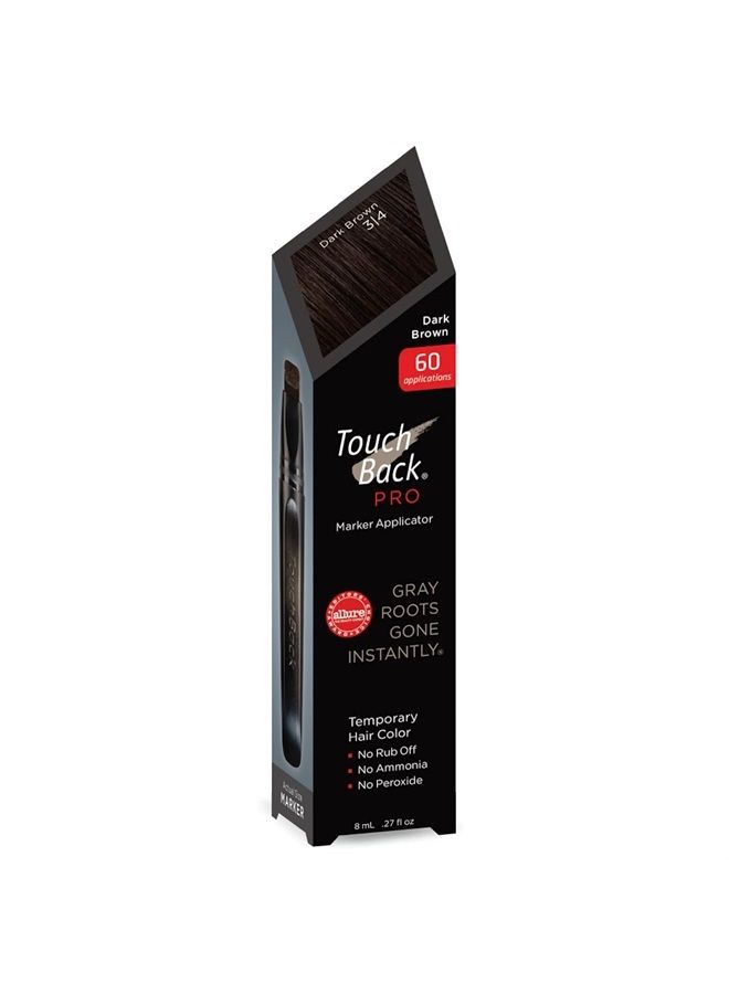 PRO Gray Root Touch Up Marker Applicator - Real Hair Color Dark Brown