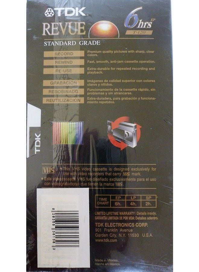 4 Pack T-120 VHS Video Tape