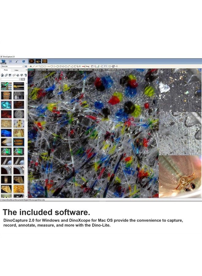 USB Digital Microscope AM4113ZT - 1.3MP, 10x - 50x, 220x Optical Magnification, Measurement, Polarized Light