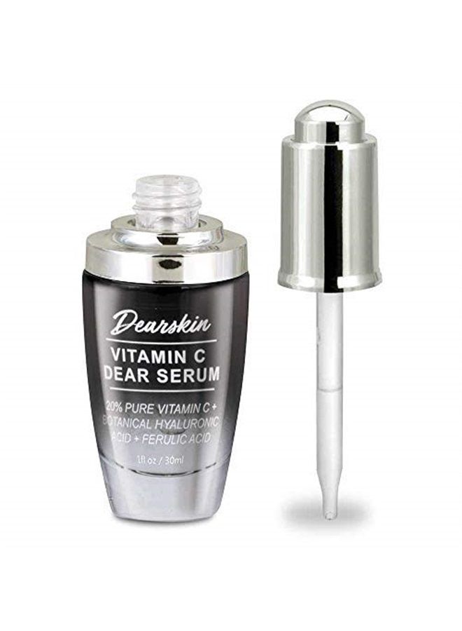 2 PACK Vitamin C Serum 20% - PURE L-ASCORBIC ACID, Ferulic Acid, Hyaluronic Acid Botanic, Vitamin E Organic Cruelty Free for Face and Neck Best Antioxidant, Treatment for Wrinkles, Men and Women