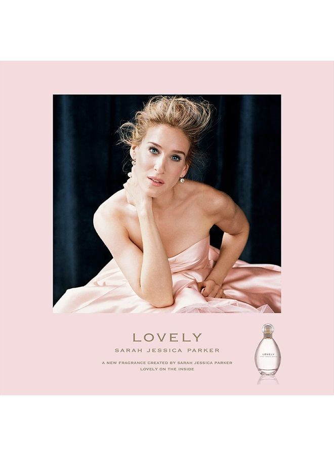 Sarah Jessica Parker Lovely - 2 Piece Collection with Eau De Parfum and Body Mist Spray in Iconic Lovely Fragrance - Women's Perfume Gift Set - Notes of Mandarin, Bergamot, Lavender, and Apple - 2 pc