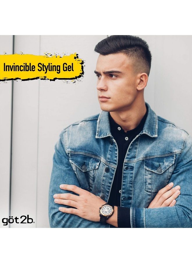 Got2b Ultra Glued Invincible Styling Hair Gel, 6 oz (Count of 3)