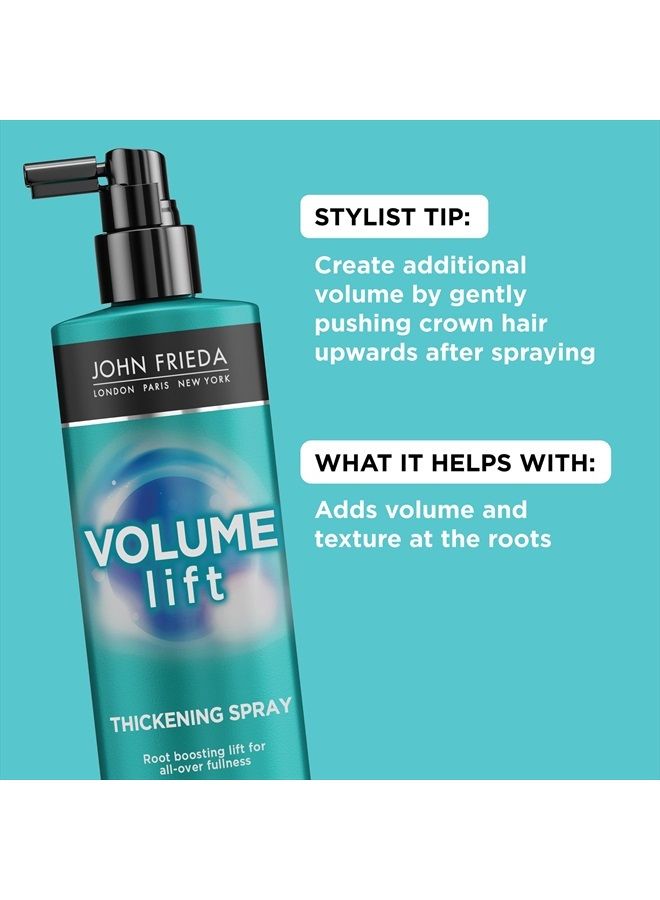 Volume Lift Thickening Spray for Natural Fullness, 6 Ounces, Fine or Flat Hair Root Booster Spray with Air-Silk Technology