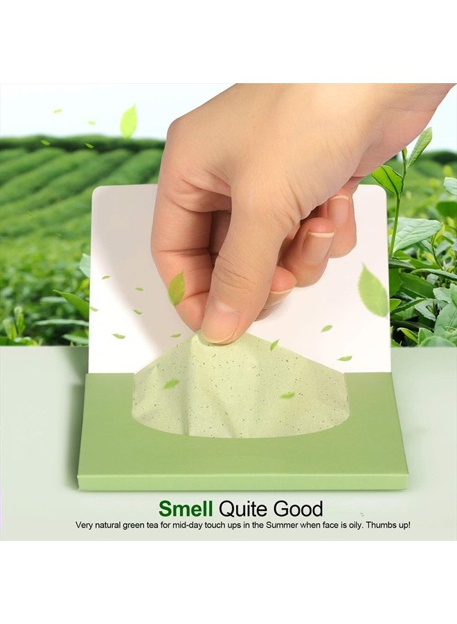 800 Counts Natural Green Tea Oil Control Film, Teenitor Oil Absorbing Sheets for Oily Skin Care, Blotting Paper