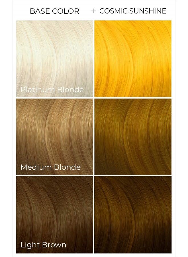 Vegan and Cruelty-Free Semi-Permanent Hair Color Dye (8 Fl Oz, COSMIC SUNSHINE)