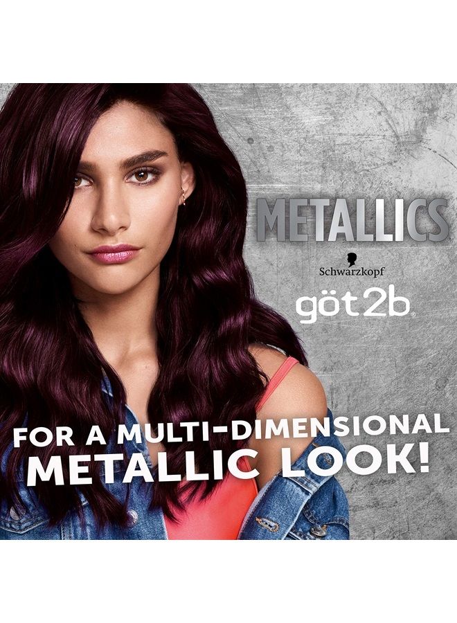 Schwarzkopf Got2b Metallics Permanent Hair Color, M49 Smoky Violet