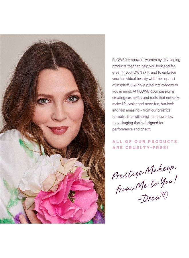 Flower Beauty Lip & Cheek Gel Crush | Cream Blush and Lips Tint in One Portable Multistick | Hydrating Burst of Color | (Raspberry)
