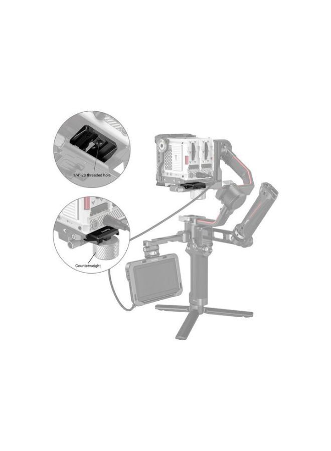 SmallRig Quick Release Plate for DJI RS 2 / RSC 2 / Ronin-S Gimbal / RS 3 / RS 3 Pro 3158B
