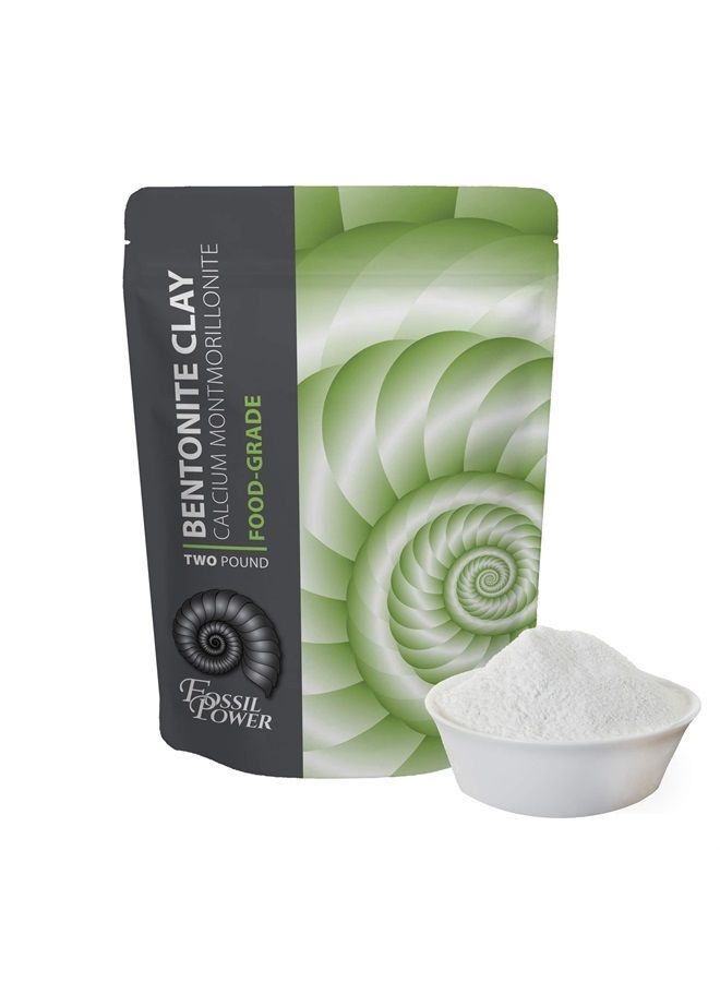 CALCIUM BENTONITE CLAY 2lb - Natural Clay Powder for Cleansing- Best Hair and Facial Treatment for Radiant Skin