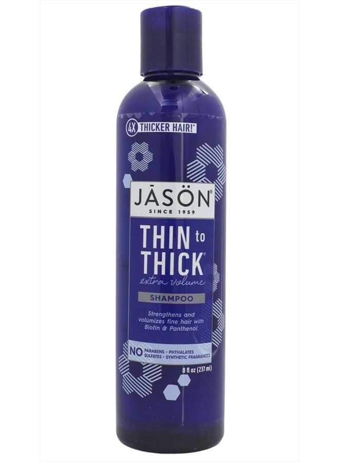 Jason Thin-to-Thick Extra Volume Shampoo, 8 oz. (Packaging May Vary)