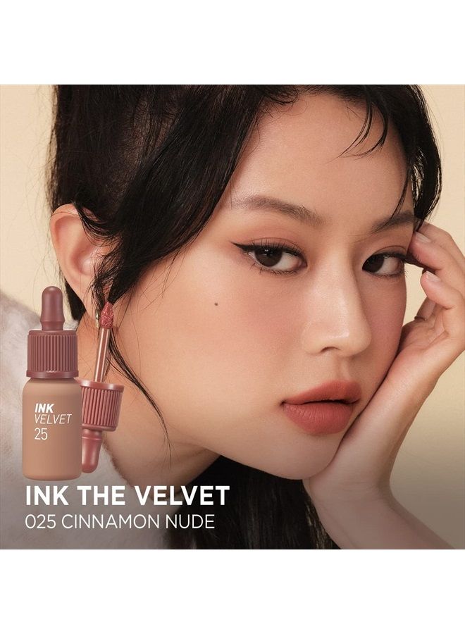 Ink the Velvet Lip Tint, Liquid Lip (0.14 fl oz, 025 CINNAMON NUDE)