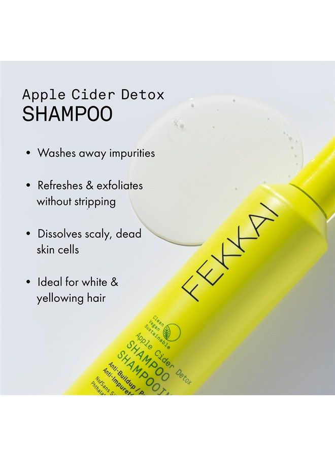 Apple Cider Detox Shampoo - 2 oz - Salon Grade, EWG Compliant, Vegan & Cruelty Free - Promotes Hair & Scalp Health