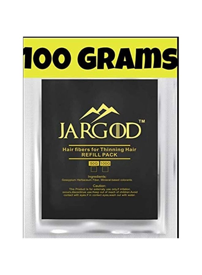 100 Gram Hair Building Fibers - Refill Your Existing Fiber Bottle - Hair Filler Fibers - Hair Loss Concealer For Thinning Hair by JARGOD (Black)