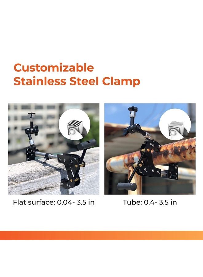 BCC2000 Plus Construction Camera Bundle | Includes: Full HD TLC2000 Time Lapse Camera, 32-ft Extender for Laptop/Tablet, Clamp Mount & Waterproof Case | 1-Year Battery