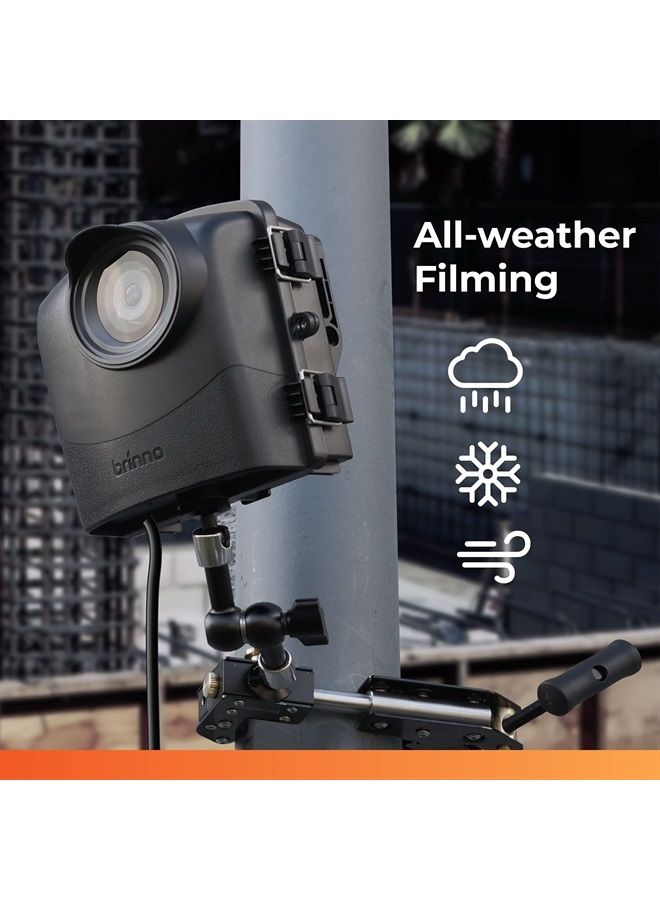BCC2000 Plus Construction Camera Bundle | Includes: Full HD TLC2000 Time Lapse Camera, 32-ft Extender for Laptop/Tablet, Clamp Mount & Waterproof Case | 1-Year Battery