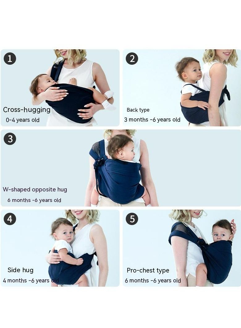 COOLBABY Baby Sling Newborn Newborn Baby Single Shoulder Strap Out Simple Multifunctional Front Hold Cross Hold Strap