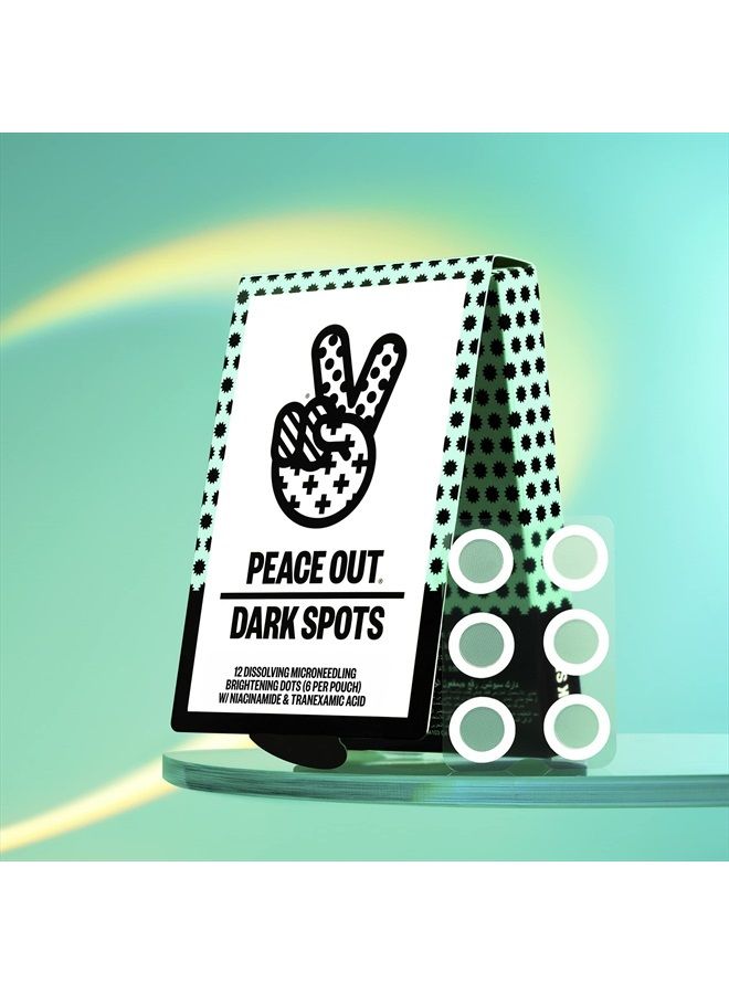 Peace Out Skincare Dark Spots. Dissolving Microneedling Dots to Reduce the Appearance of Dark Spots and Reveal Clear, Even Skin (12 dots)