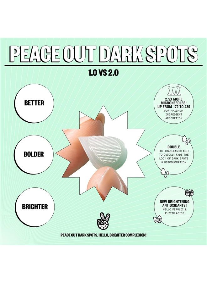 Peace Out Skincare Dark Spots. Dissolving Microneedling Dots to Reduce the Appearance of Dark Spots and Reveal Clear, Even Skin (12 dots)