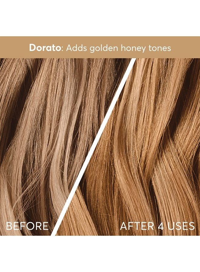 Color Therapy, Dorato, Color Depositing Hair Mask & Deep Conditioning Treatment, Intensely Hydrating, Refreshes Color & Tone, Keratin & Argan Oil, 4 Fl Oz (118 mL)