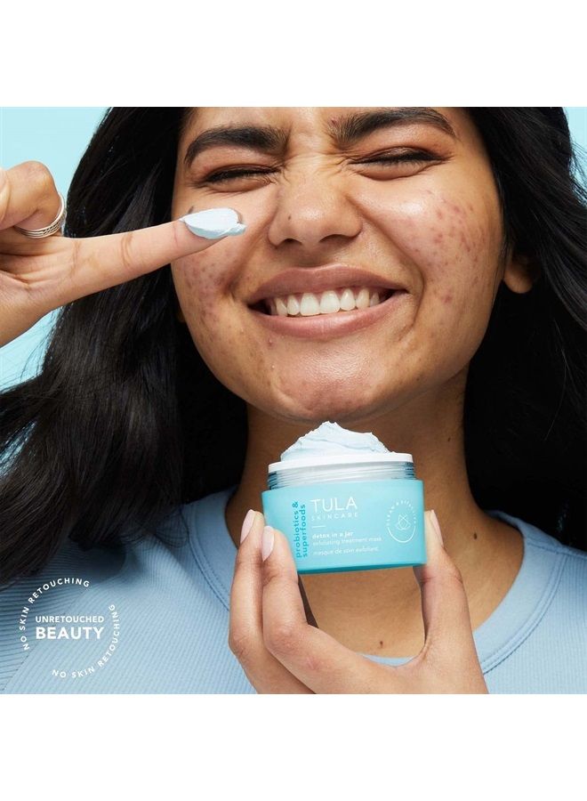 Skin Care Detox in a Jar Exfoliating Treatment Mask with Hydrating Vitamin E, Soybean Oil and Bentonite Clay | 1.7 oz.