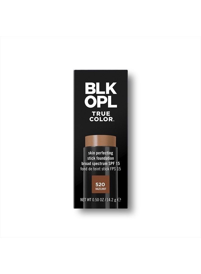 BLK/OPL TRUE COLOR Skin Perfecting Stick Foundation SPF 15, Hazelnut — hypoallergenic, cruelty-free