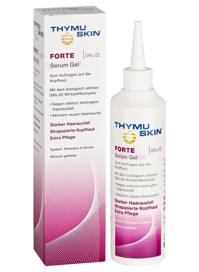 THYMUSKIN Forte Serum (Step #2) for Scalp Therapy for Very Strong Thinning and Hair Loss to Nourishing, Reinforcement, and Strengthening Hair. Hair Condition: Intensive Treatment Due to Damaged & EX