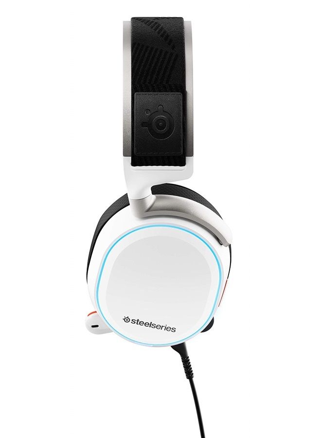 Arctis Pro + GameDAC Wired Gaming Headset - Certified Hi-Res Audio - Dedicated DAC and Amp - for PS5/PS4 and PC - White