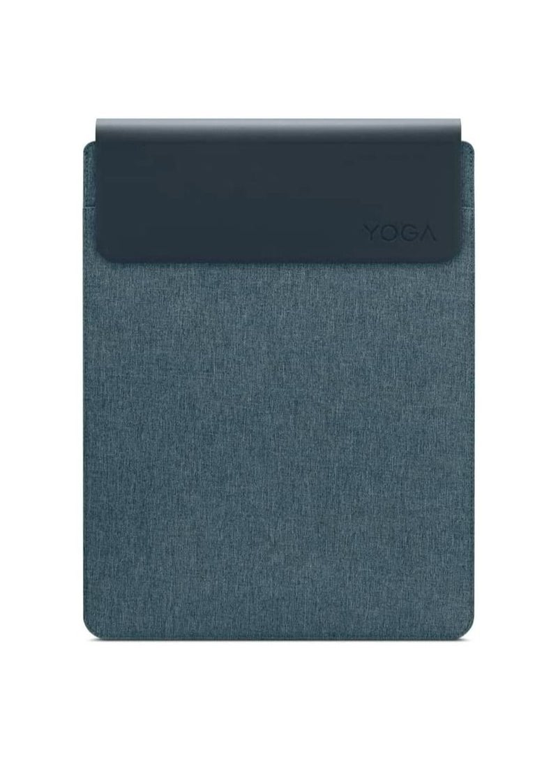Lenovo Yoga Laptop Sleeve – 14.5 inch – Magnetic Closure – Slim & Light – Made from Recycled Materials – Separate Accessory Pocket – Tidal Teal